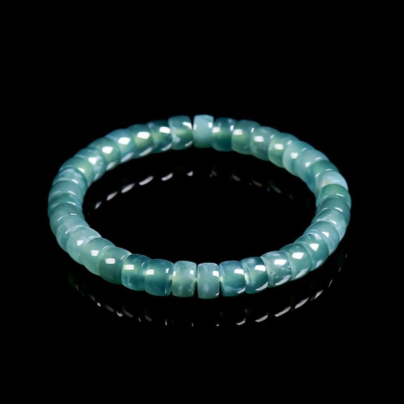 Beading - Natural Grade A Jadeite Blue Water