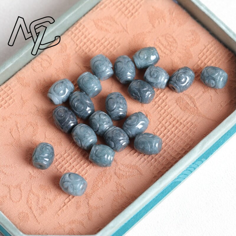 5PC Natural Blue Water Jade Ri - Beading ulasan dan harga
