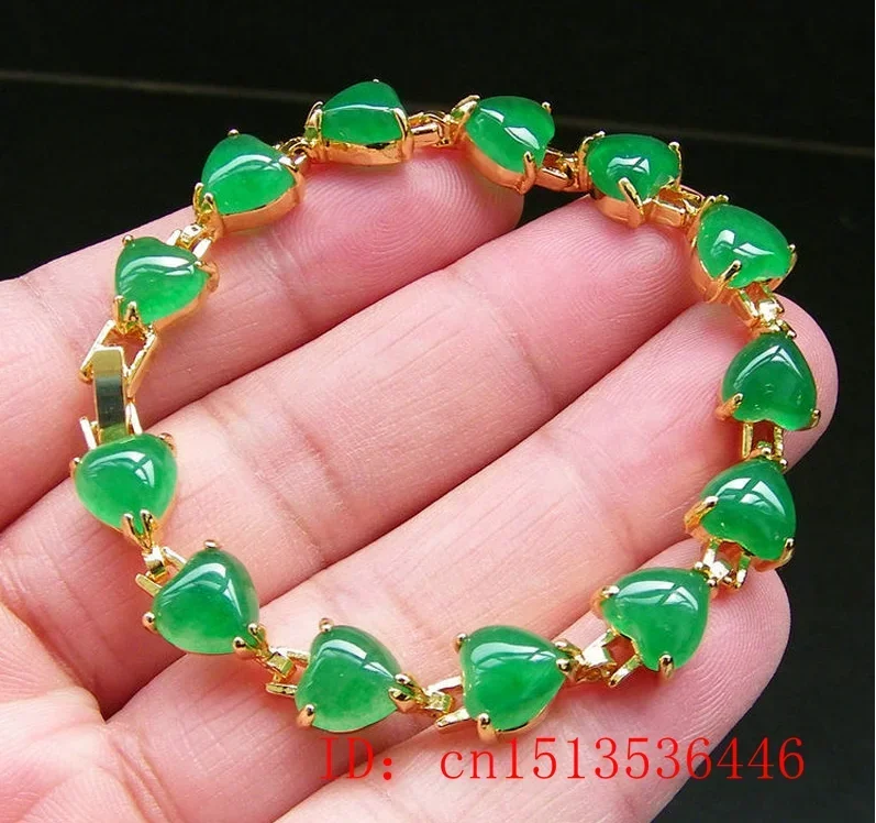 Natural Green Jade Agate LOVE  - Beading ulasan dan harga