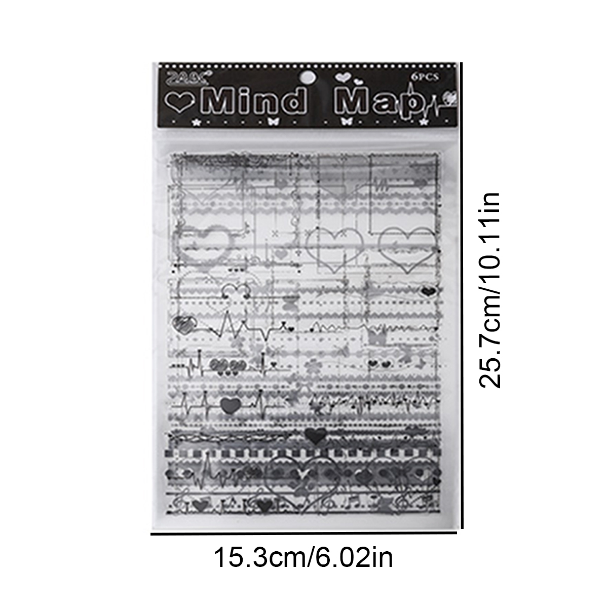 6pcs Black And White Movie-the - Scrapbooking ulasan dan harga
