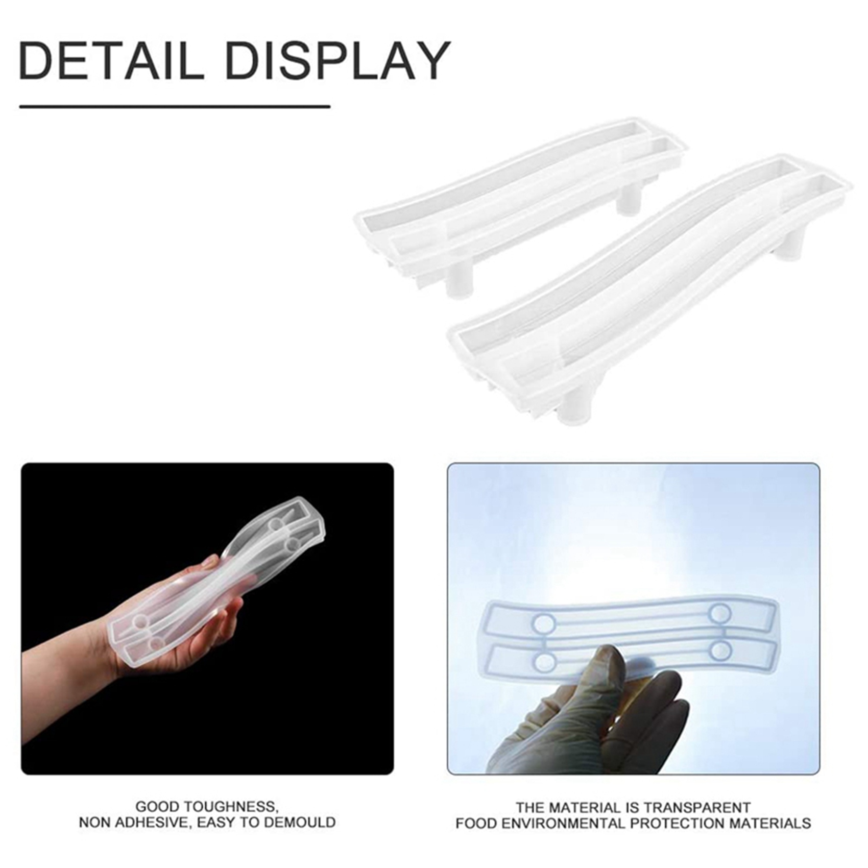 AA81-8 Set Tray Handle Resin M - Silicone Epoxy Resin Molds Set ulasan dan harga