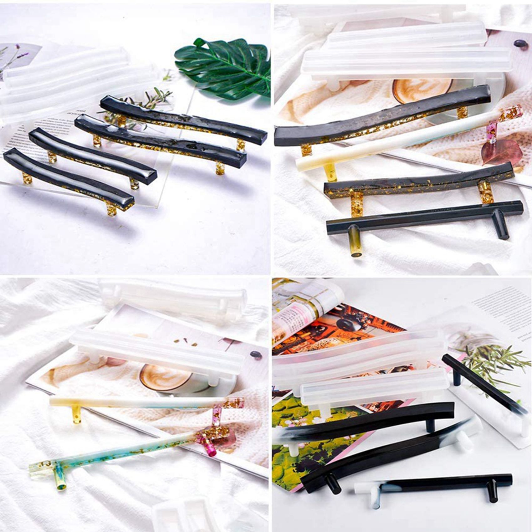 AA81-8 Set Tray Handle Resin M - Silicone Epoxy Resin Molds Set ulasan dan harga
