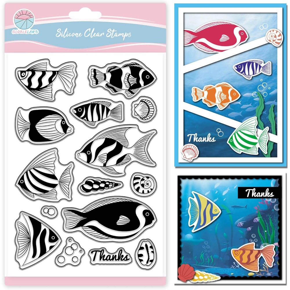 Summer Ocean Clownfish Clear S - Clear Silicone Stamps For Card Making ulasan dan harga