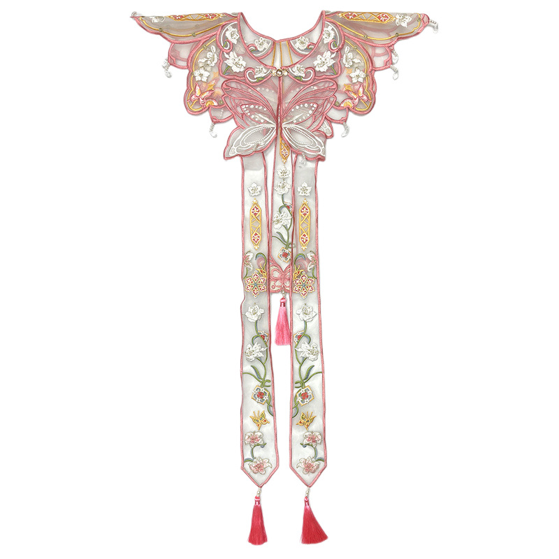 Chinese Hanfu Yunjian Shoulder - Embroidery ulasan dan harga
