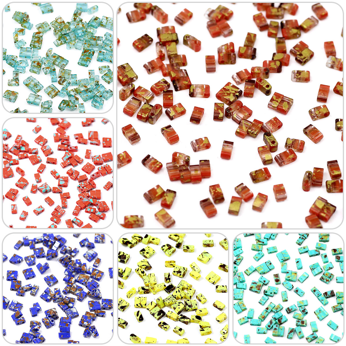 5×2mm Picasso Color Double Hol - Glass Seed Beads 2Mm Jewelry Making ulasan dan harga