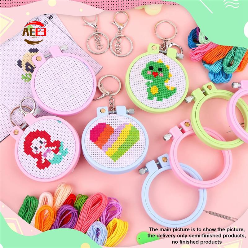 AEE3-6Pcs Stamped Cross Stitch - Cross Stitch Stamped Kits Beginners ulasan dan harga