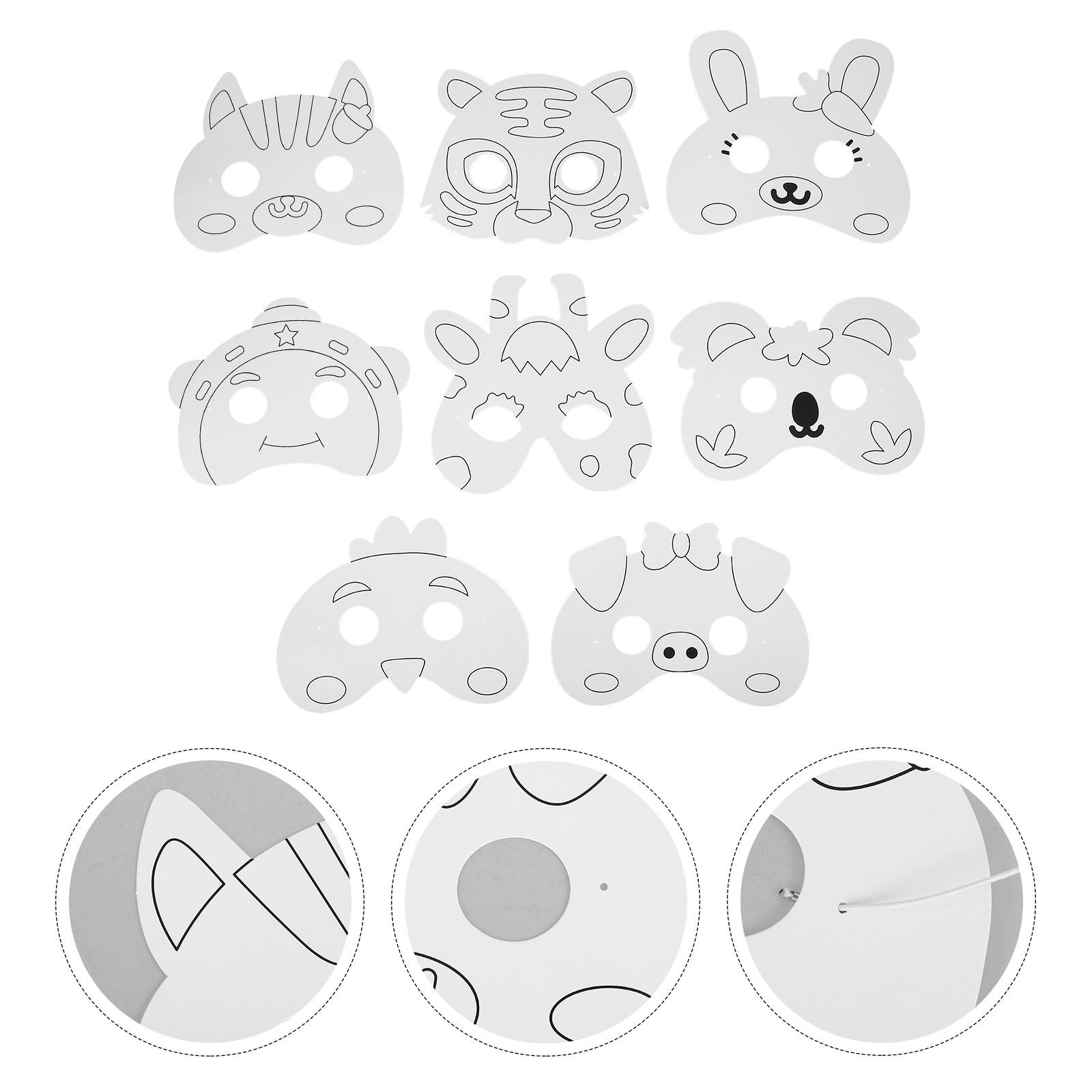 1Set Animal Shaped Blank Paper - Painting Supplies ulasan dan harga