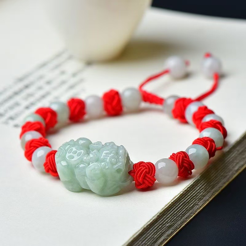 Natural Burmese Jadeite Pixiu  - Beading ulasan dan harga