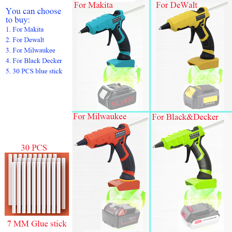50W Cordless Hot Glue Gun For  - Hot Melt Glue Gun Cordless ulasan dan harga
