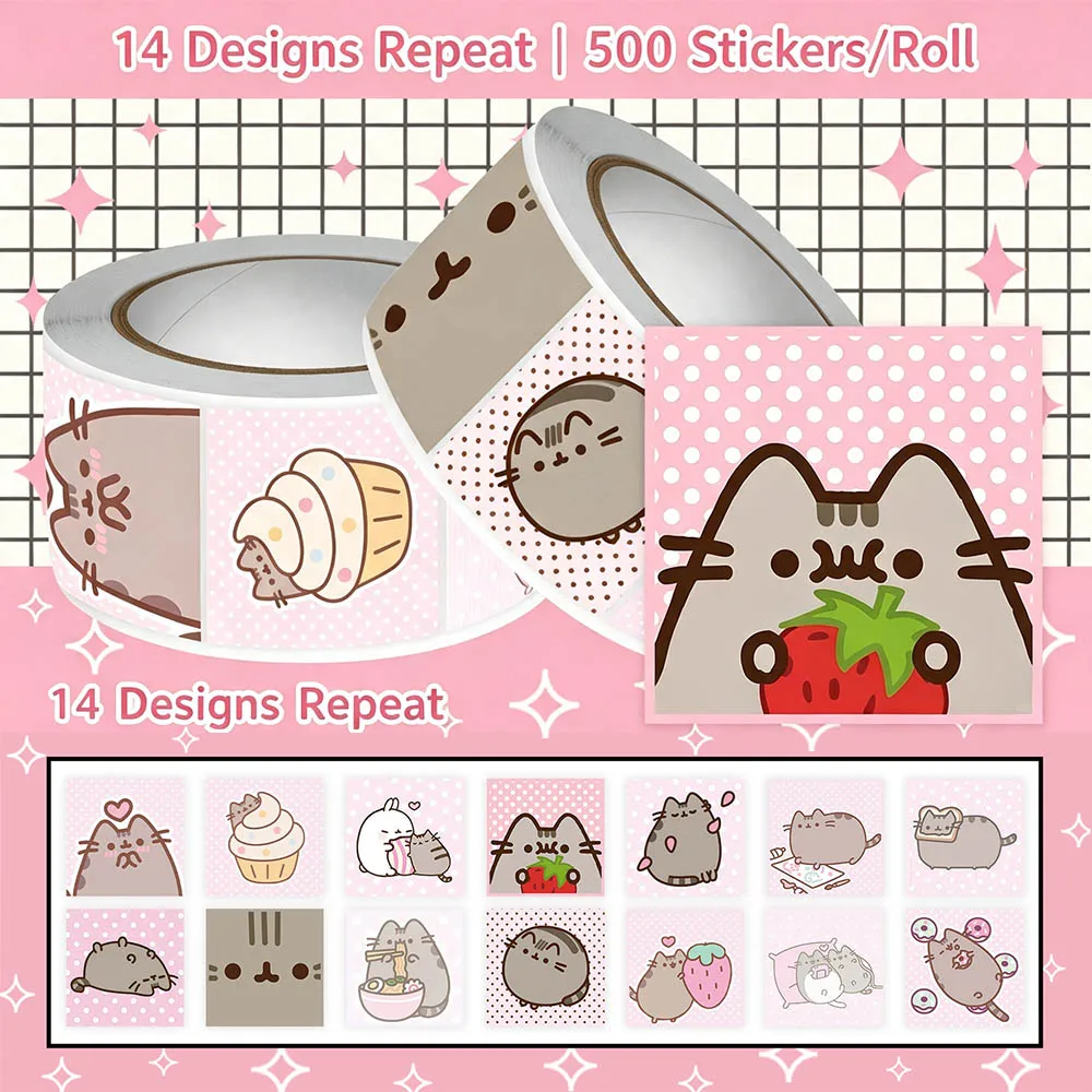 Hou 500pcs Pusheen Cartoon Cat - Scrapbooking ulasan dan harga