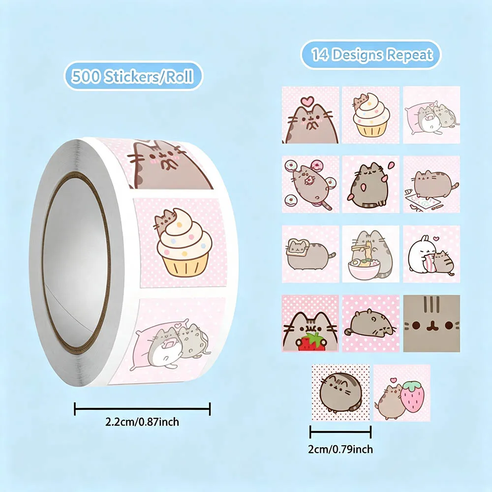 Hou 500pcs Pusheen Cartoon Cat - Scrapbooking ulasan dan harga