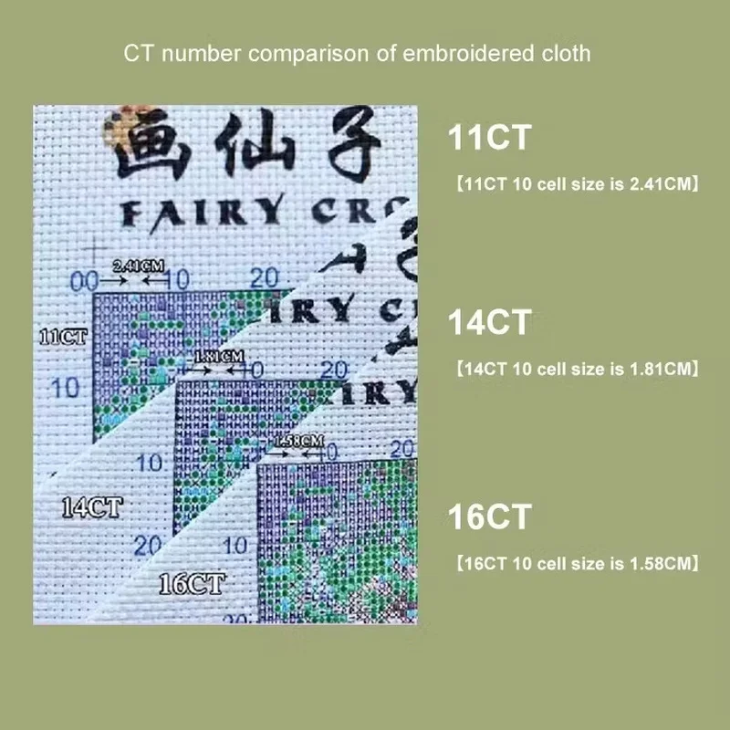 [Full stitch] [CC6338-Little C - Cross Stitch Stamped Kits Beginners ulasan dan harga