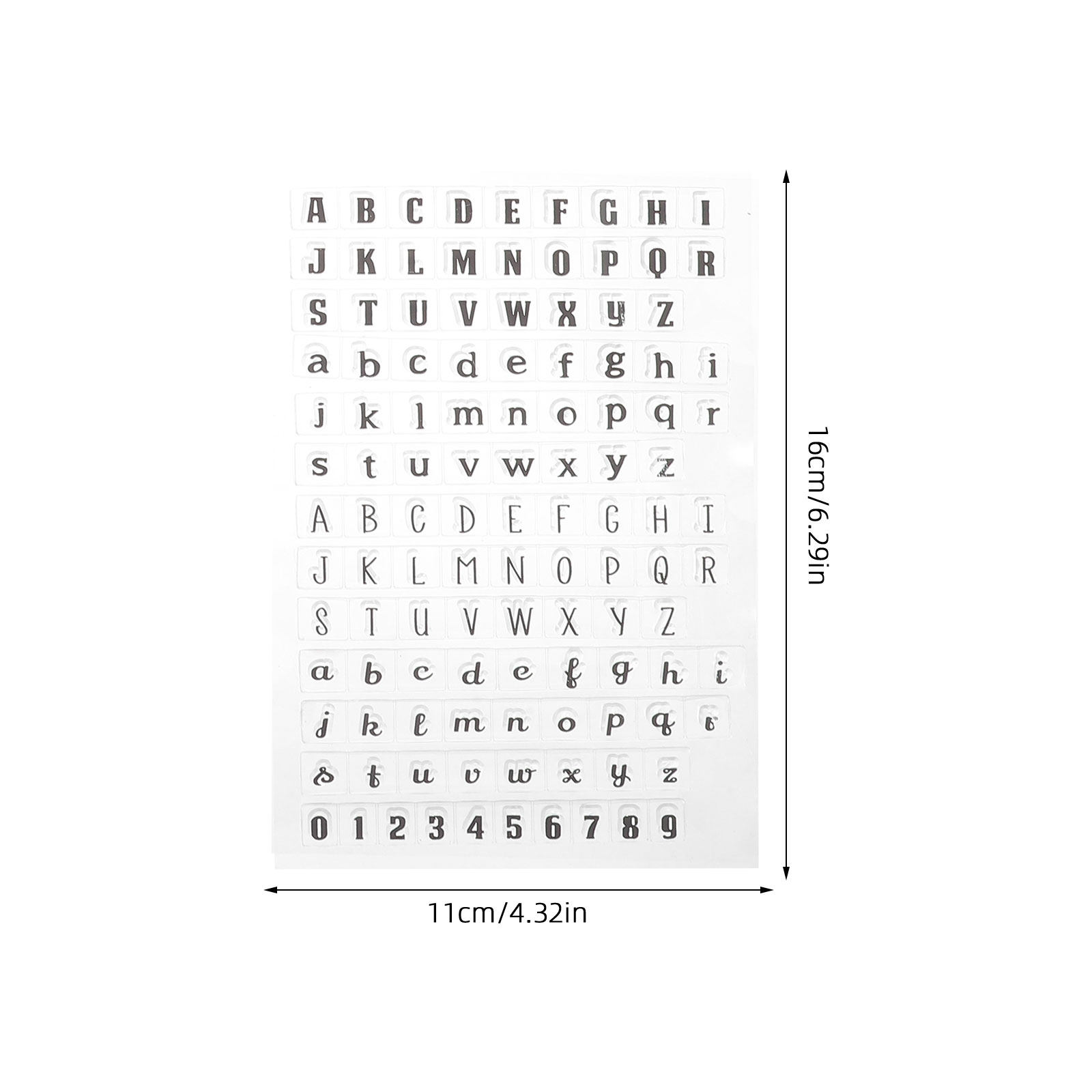 4Pcs Transparent Silicone Alph - Clear Silicone Stamps For Card Making ulasan dan harga