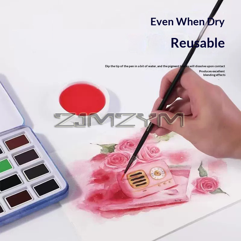 Watercolours Solid Watercolor  - Watercolor Paint Set Solid Pigment ulasan dan harga