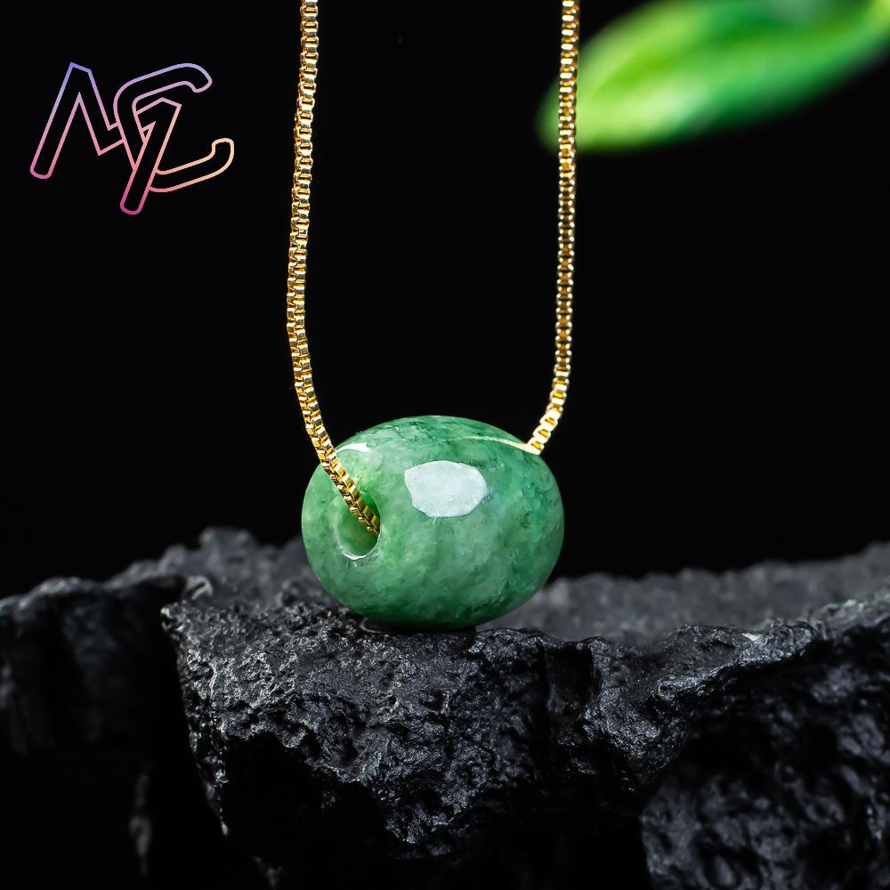 Natural Real Jade Bead Pendant - Beading ulasan dan harga