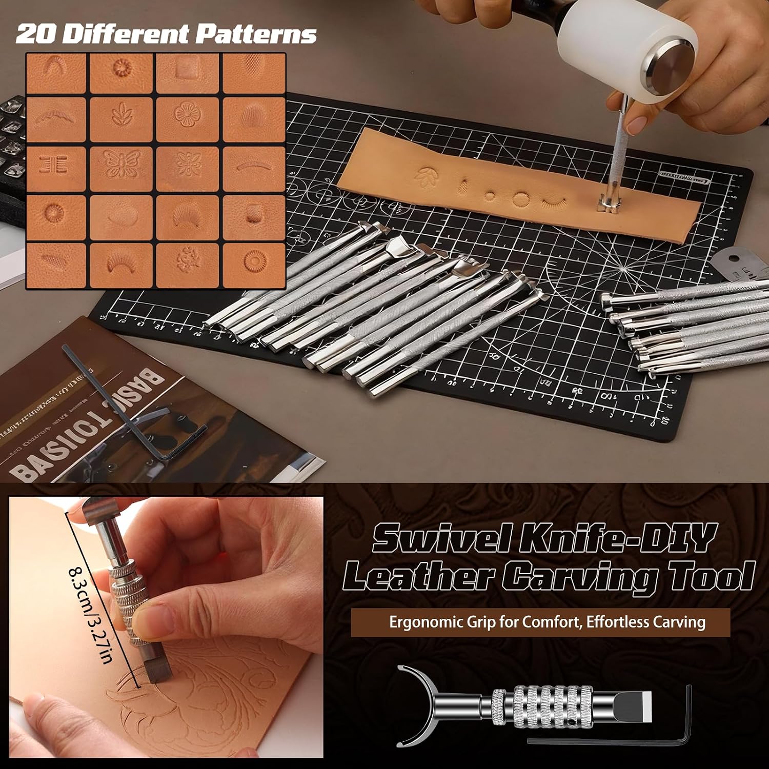 Leather Working Kit, Leather W - Craft Tools ulasan dan harga